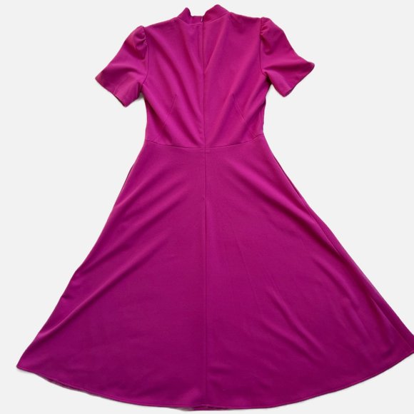 Elegant Purple Midi Dress - Picture 9 of 10